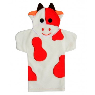 Kumaş Hayvanlar El Kuklası / İnek