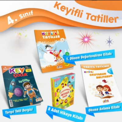 4. Sınıf Keyifli Tatiller Tatil Kitabı Seti