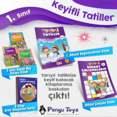 1. Sınıf Keyifli Tatiller Tatil Kitabı Seti