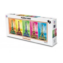 1000 Parça Panoramik Puzzle / Pop Art Paris