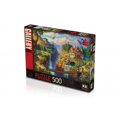500 Parça Puzzle / House On The Cliff