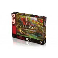 1000 Parça Puzzle / Riverside Cottage
