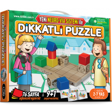 Dikkatli Puzzle İlk Adım / 1.Kademe 2-7 yaş
