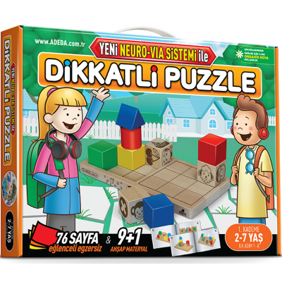 Dikkatli Puzzle İlk Adım / 1.Kademe 2-7 yaş