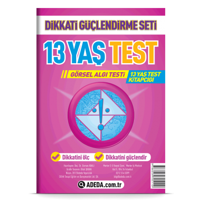 Dikkati Güçlendirme Seti Test 13 Yaş