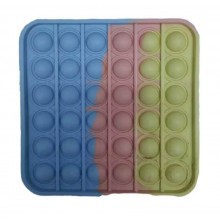 Pop It Gökkuşağı - Pastel / Kare