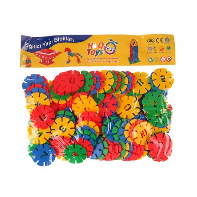 Rakamlar ve Çiçekler Yapı Blokları Poşetli