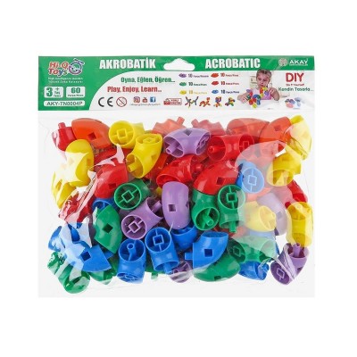 Akrobatik Yapı Bloklar Poşetli