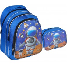 Relaxion - Beslenmeli Astronot Çekçekli İlkokul Çantası