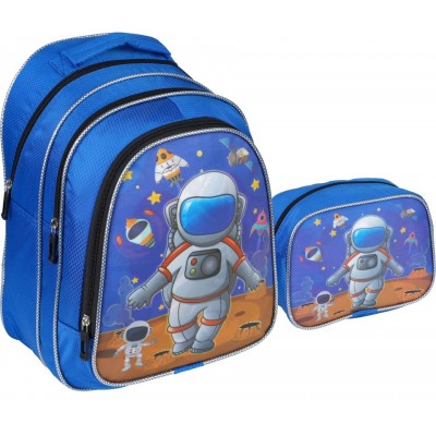 Relaxion - Beslenmeli Astronot Çekçekli İlkokul Çantası