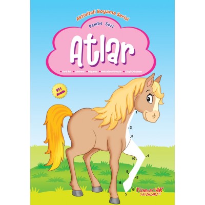 Aktiviteli Boyama Pembe Seri / Atlar