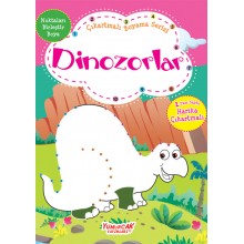 Çıkartmalı Boyama Serisi - Dinozorlar