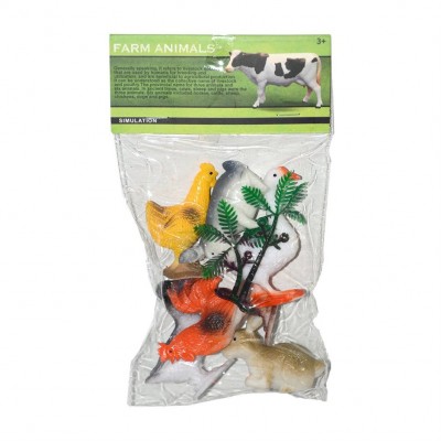 Kümes Hayvanları 6'lı Pvc Poşette 