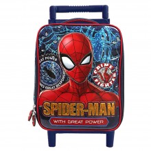 Spıderman Çekçekli Okul Çantası / Box Lacivert