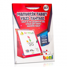 Manyetik Tablet Yazı Tahtası - Kırmızı