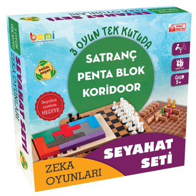 Bemi - Seyahat Seti 3 Oyun Tek Kutuda