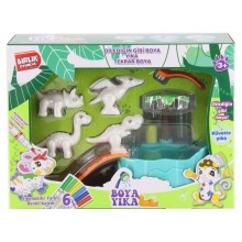 Yıkanabilir Grafiti Kaydıraklı Dinozor Seti