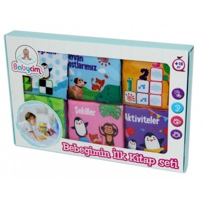 Bebeğimin İlk Kitapçık Seti / 6 Kumaş Kitap