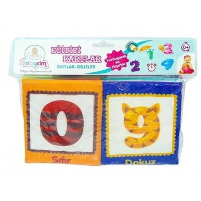 Eğitici Soft Kartlar / Sayılar ve Objeler - 6 Kart