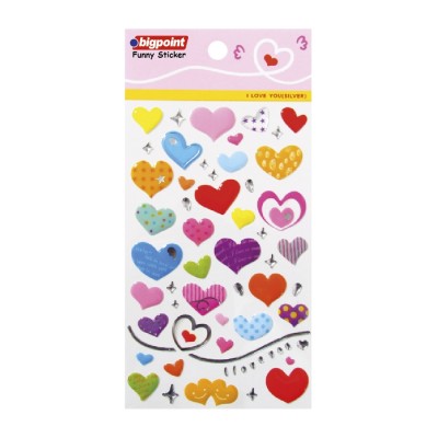Funny Stıcker Karışık Kalpler