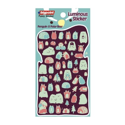 Funny Stıcker Penguıns - Polar Bear