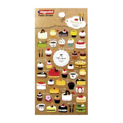 Funny Stıcker Yaldızlı Pastalar