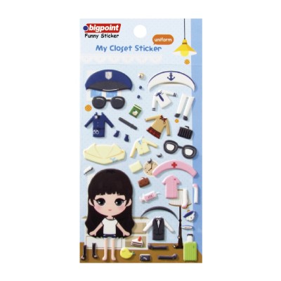 Funny Stıcker My Closet Stıcker Unıform