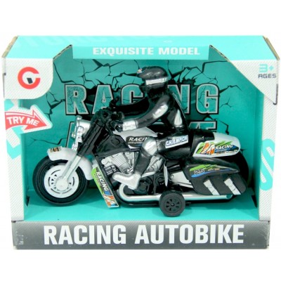 Sesli Işıklı Çekbırak Chopper Motor - Beyaz