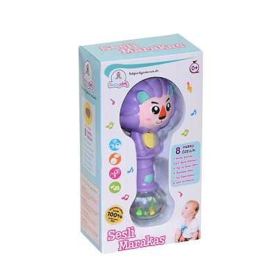 Ritimli Pilli Aslan Çıngırak - Mor