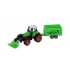 Metal ÇekBırak Traktör Römorklu - Yeşil