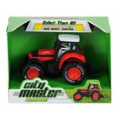 Metal ÇekBırak Traktör - Kırmızı