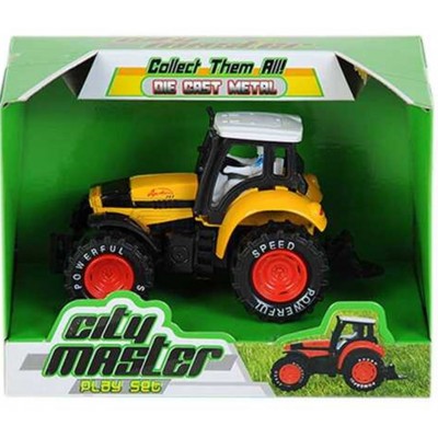 Metal ÇekBırak Traktör - Sarı