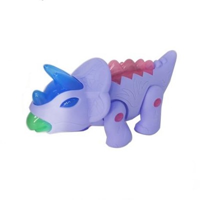 Neşeli Boynuzlu Dinazor Pilli / Mor