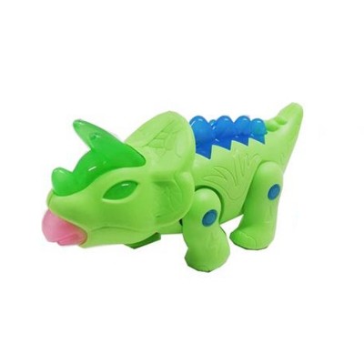 Neşeli Boynuzlu Dinazor Pilli / Yeşil