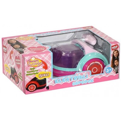 Kutulu Işıklı Elektrikli Süpürge - Pembe