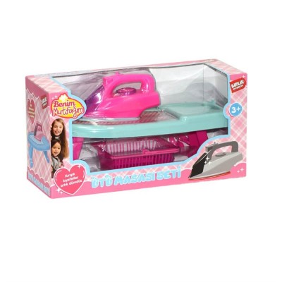 Kutulu Ütü Masası Seti - Pembe