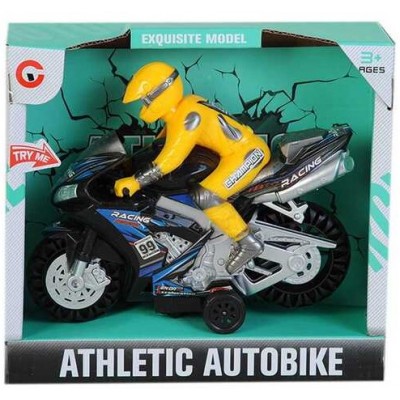 Sesli Işıklı Sürtmeli Yarış Motoru - Lacivert