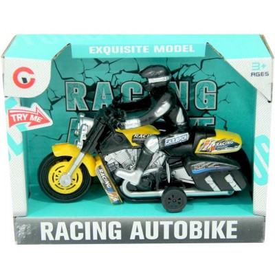 Sesli Işıklı Çekbırak Chopper Motor - Sarı