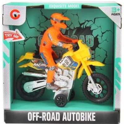 Sesli Işıklı Sürtmeli Arazi Motoru - Sarı