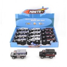 Metal Çekbırak Işıklı Askeri & Polis Kamyonları