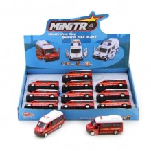 Işıklı Sesli Metal Çekbırak Araba - İtfaiye