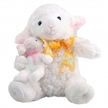 Yavrulu Masalcı Peluş Kuzu