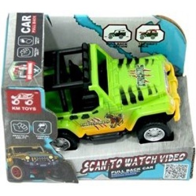 1:43 ÇekBırak 2 Fonksiyonlu Safari Araç - Açık Yeşil