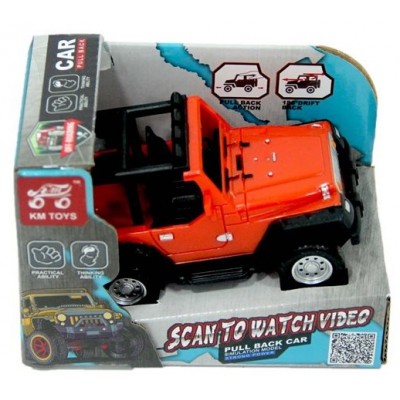 1:43 ÇekBırak 2 Fonksiyonlu Safari Araç - Kırmızı