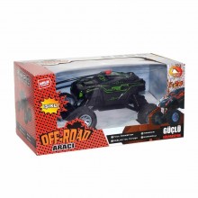 1:24 U/K Şarjlı Full Fonksiyon Işıklı Arazi Aracı - Yeşil