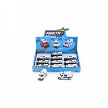 Işıklı Sesli Metal Çekbırak Araba - Ekip Otosu