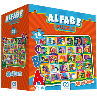 Maxi Yer Puzzle Alfabe - 24 Parça