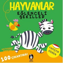 Hayvanlar Eğlenceli Şekiller / Hayvanat Bahçesi - Çıkartmalı