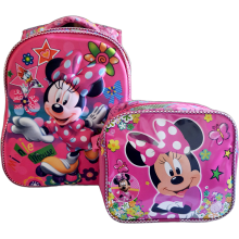 Relaxion - Işıklı Beslenmeli İlkokul Sırt Çantası / Minnie Mouse
