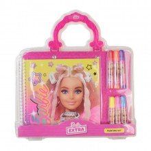 Barbie Çantalı Boyama Seti